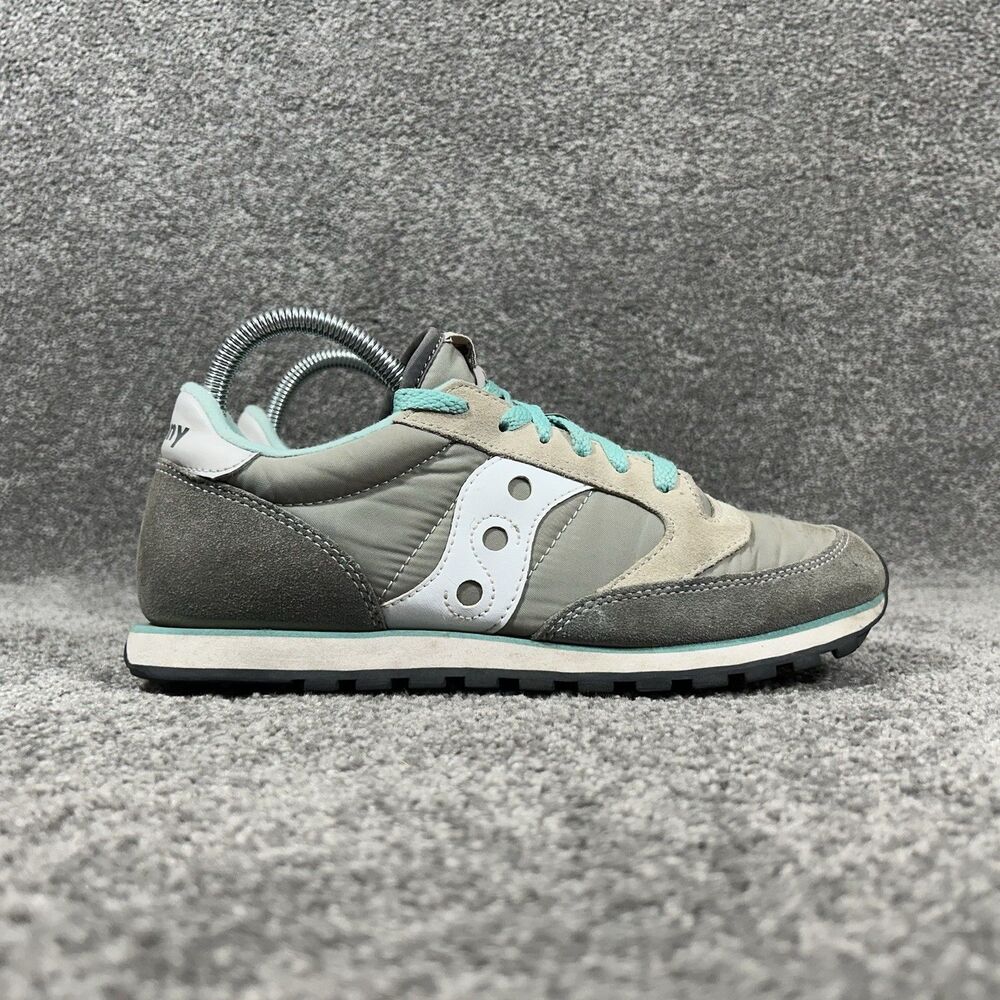 Saucony Jazz Low Pro 1866-103 Women’s Size 8 Gray Mint Green Athletic Shoes Used